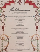 Joulumenu 18.12.2023 klo 11-12 kattaus